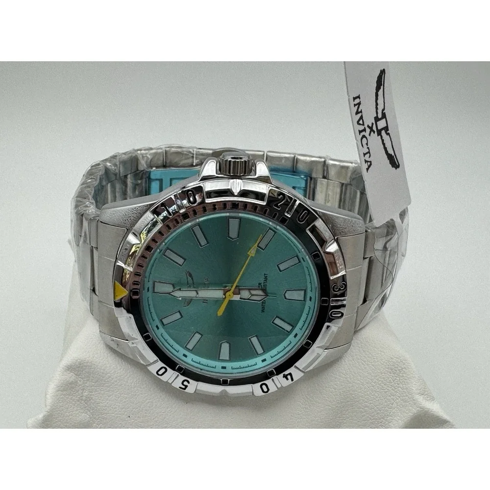 Invicta Specialty 70051 Men's 42mm Light Blue Dial Quartz Watch NWT Box